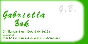 gabriella bok business card